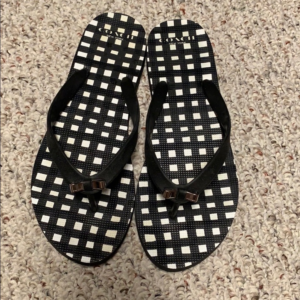 Coach flip flops